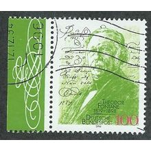 GER 1994 100pf 'T. FONTANE' FINE USED (EBID48-339)