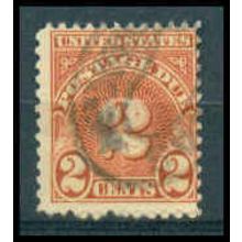 Used J81 2c Postage Due Average WA1301