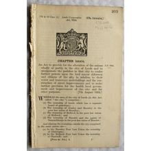 1924 Act of Parliament: improvements Leeds
