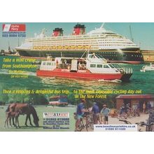 New Forest Ferry Bus Trip Southampton To Hythe 1980s Advertising Tours Postcard