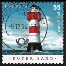 GERMANY 2004 Lighthouse Roter Sand 55c Sc#2291A - USED @M487
