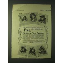1900 Fairbank's Fairy Soap Ad - Fairbank's Fairy Calendar