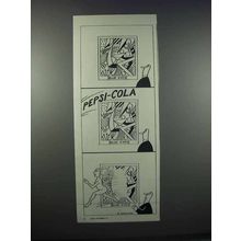 1945 Pepsi-Cola Soda Ad - Art by O. Soglow