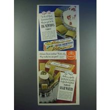 1950 Nabisco Fig Newtons, Sugar Wafers Ad - Be At Best