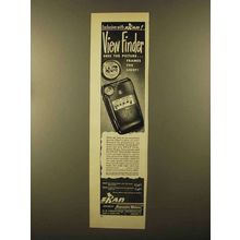 1950 Skan Viewfinder Light Meter Ad - Sees the Picture