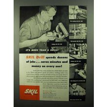 1950 Skil Drill Ad - Speeds Dozens of Jobs