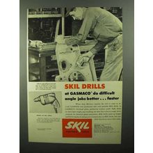 1950 Skil Model 45 and Model 80 Drills Ad - At GASMACO