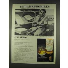 1977 Dewar's White Label Scotch Ad - Jim Simon