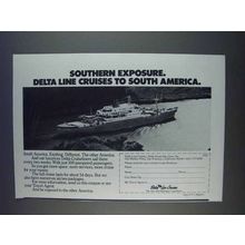 1980 Delta Line Cruises Ad - Southern Exposure