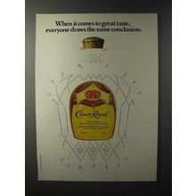 1981 Seagram's Crown Royal Whisky Ad - Draws Conclusion