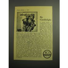 1948 ICI Chemicals Ad - By Candlelight