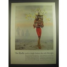 1958 Van Raalte Petti-tights Ad - Van Raalte sparks a bright fashion idea