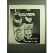 1970 Duval Vermouth Ad - The up to date. The taste of great!