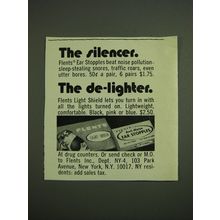 1971 Flents Ear Stopples and Light Shield Advertisement - The silencer