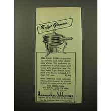 1950 Hammacher Schlemmer Chafing Dish Advertisement - Buffet Glamour
