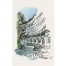 Stanley Crescent Notting Hill London Painting Postcard