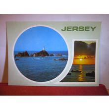 multiview, JERSEY used postcard dated 1993 #