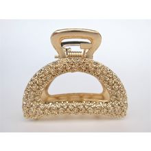 Small/ medium rose gold or dark silver roses metal hair claw clip
