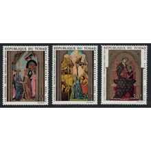 Chad Paintings Christmas 3v 1970 MNH SG#317-319