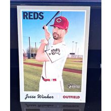 JESSE WINKER 2019 TOPPS HERITAGE BASEBALL CARD #380