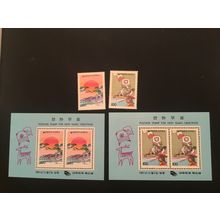 ICOLLECTZONE Korea 1670-1671, 1670a, 1671a VF NH