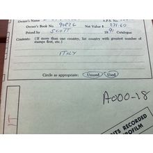 ICOLLECTZONE BOX LOTS & COLLECTIONS-Italy Sale Book 1991 High CV (A000-18)