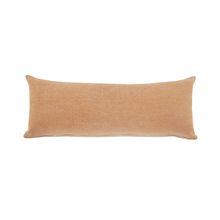 14" X 36" Orange 100% Cotton Zippered Pillow
