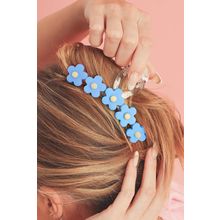 Light Blue Flowers Cute Hair Claw Clip