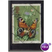 1981 GB BUTTERFLIES INACHIS IO F/U SG 1153
