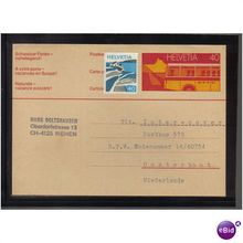 1977 SWITZERLAND P/PAID PC UPRATED UNFRANKED PMK