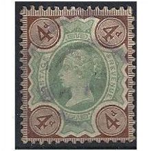 1887 SG205 4d Green & Purple Brown Fine Used..