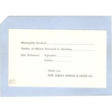 New Jersey Phillipsburg Notice To Request Meeting With New Jersey Power & ~2919