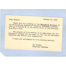New Jersey Phillipsburg Notice Of Meeting Of Merchants Division Of Phillip~2922