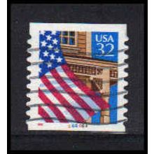 Used 2915Av 32c U.S. Flag Over Porch Very Fine CNS 66666A 10x10 V/UL PA6874