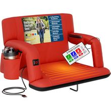 Alpcour Reclining Heated Stadium Seat with Armrests[ ]