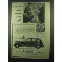 1939 Daimler Six-Light Saloon Ad - This Traffic Driving