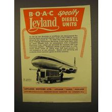 1954 Leyland 680 Diesel Unit Engine Ad - BOAC Specify