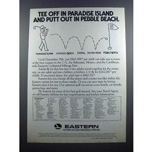 1980 Eastern Air Lines Ad - Tee Off in Paradise Island