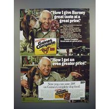 1980 Gaines Complete Dog Food Ad - Bloodhound