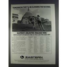 1980 Eastern Airlines Ad - Climbing The Rockies