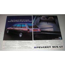 1984 Peugeot 305 GT Estate Car Ad - Open Up on the Road