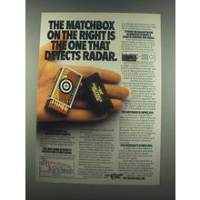 1985 Fox Matchbox Remote Radar Detector Ad