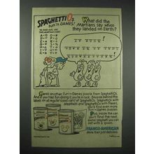 1985 Franco-American SpaghettiOs Ad - Martians Say