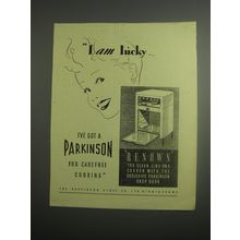 1948 Parkinson Renown Cooker Ad - I am lucky