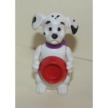 1996 McDonalds Disney's 101 Dalmatians Dog with Red Food Dish