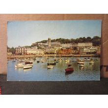 TORQUAY HARBOUR, DEVON used postcard by Jarrold 1972 pm =