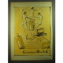 1945 Germaine Monteil Advertisement - Laughter Perfume and Powder