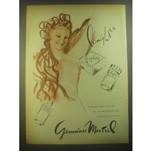 1945 Germaine Monteil Laughter Perfume and Powder Advertisement