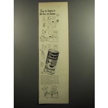 1952 Crosse & Blackwell Cream Vichyssoise Soup Ad - How to impress the boss