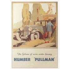 Luxury Humber Pullman Museum Poster Advertising Postcard